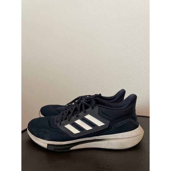 ADIDAS Blue & White Lace Up Sneakers - Picture 3 of 6
